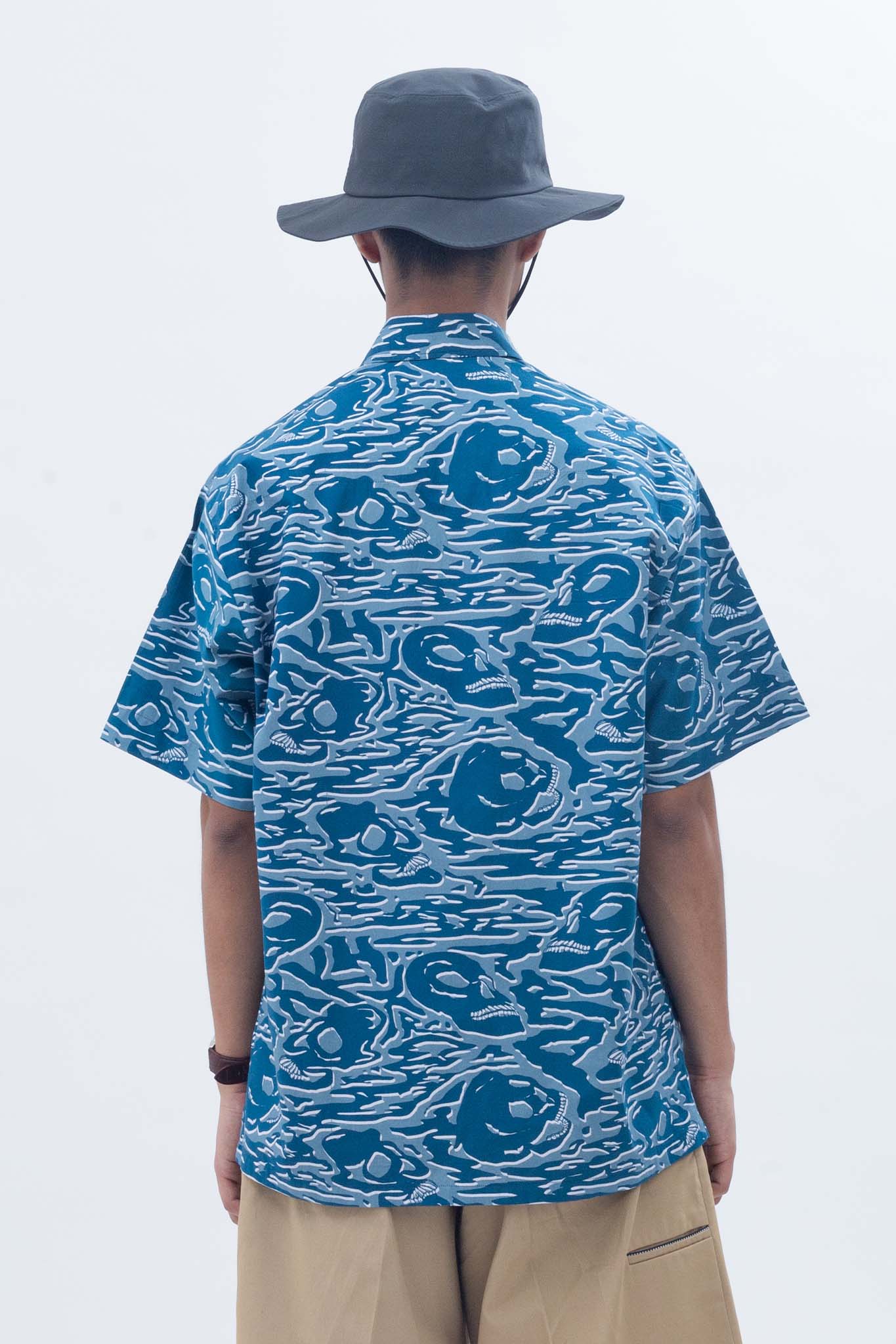 Distorted Camo Shirt Sea