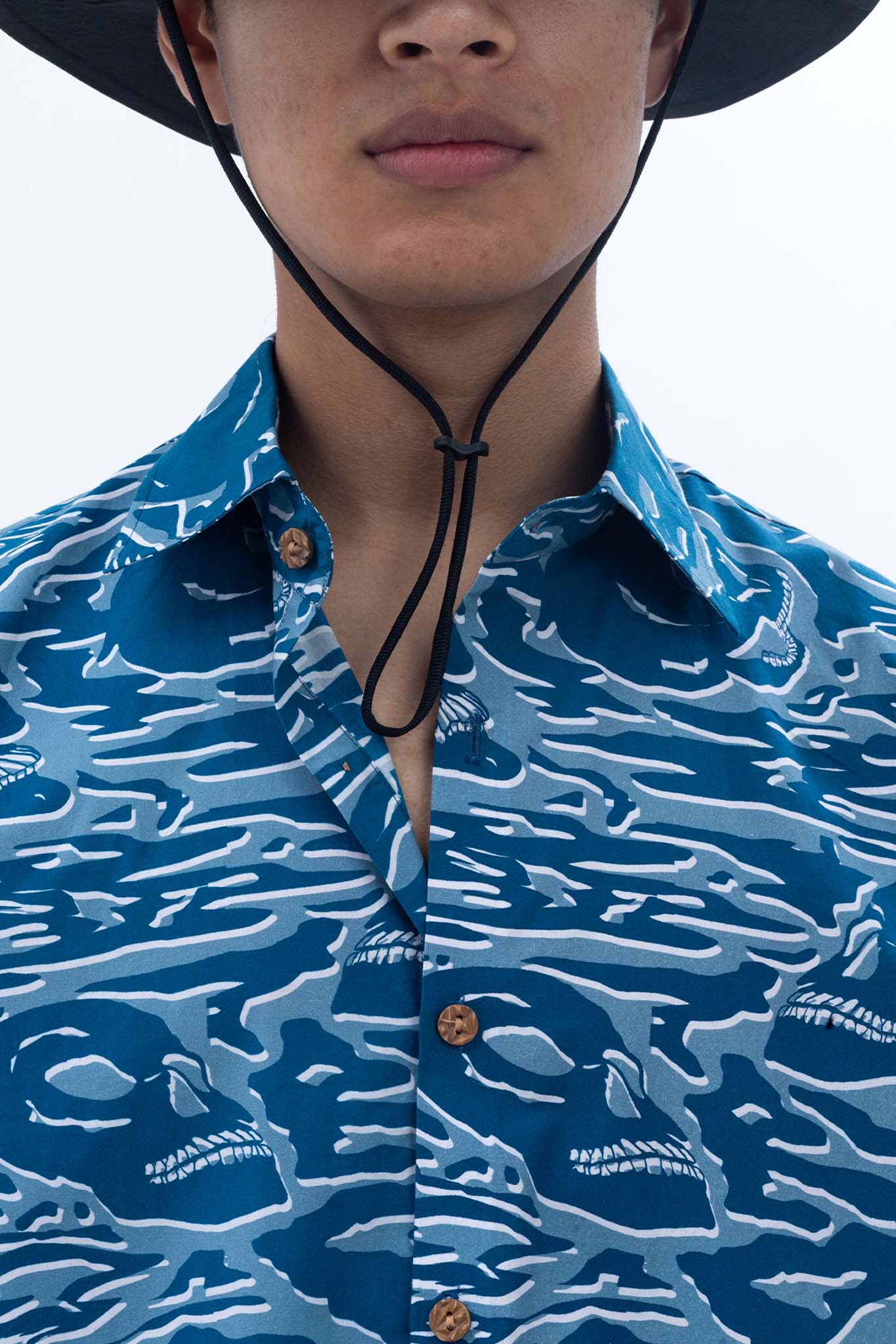 Distorted Camo Shirt Sea