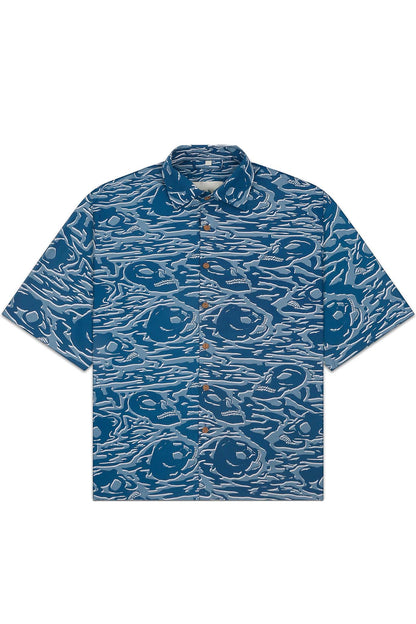 Distorted Camo Shirt Sea