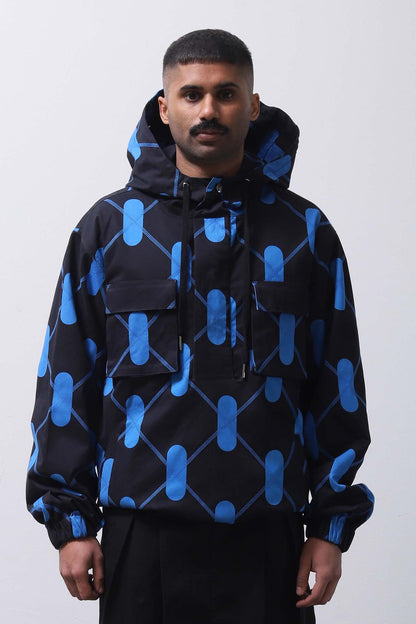 Argyle Anorak Aurora Blue