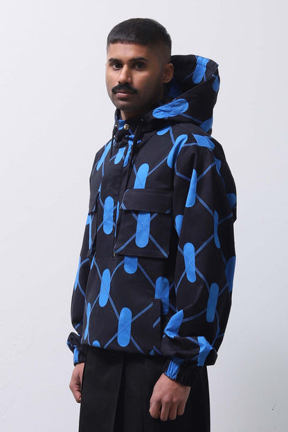 Argyle Anorak Aurora Blue