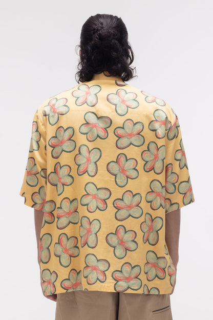 Floral Summer Shirt Yellow