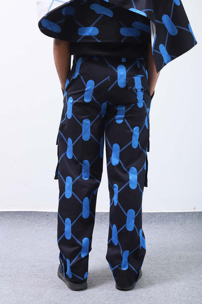 Argyle Pants Aurora Blue