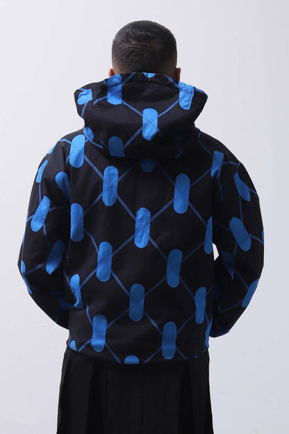 Argyle Anorak Aurora Blue