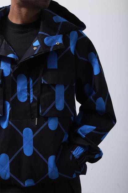 Argyle Anorak Aurora Blue