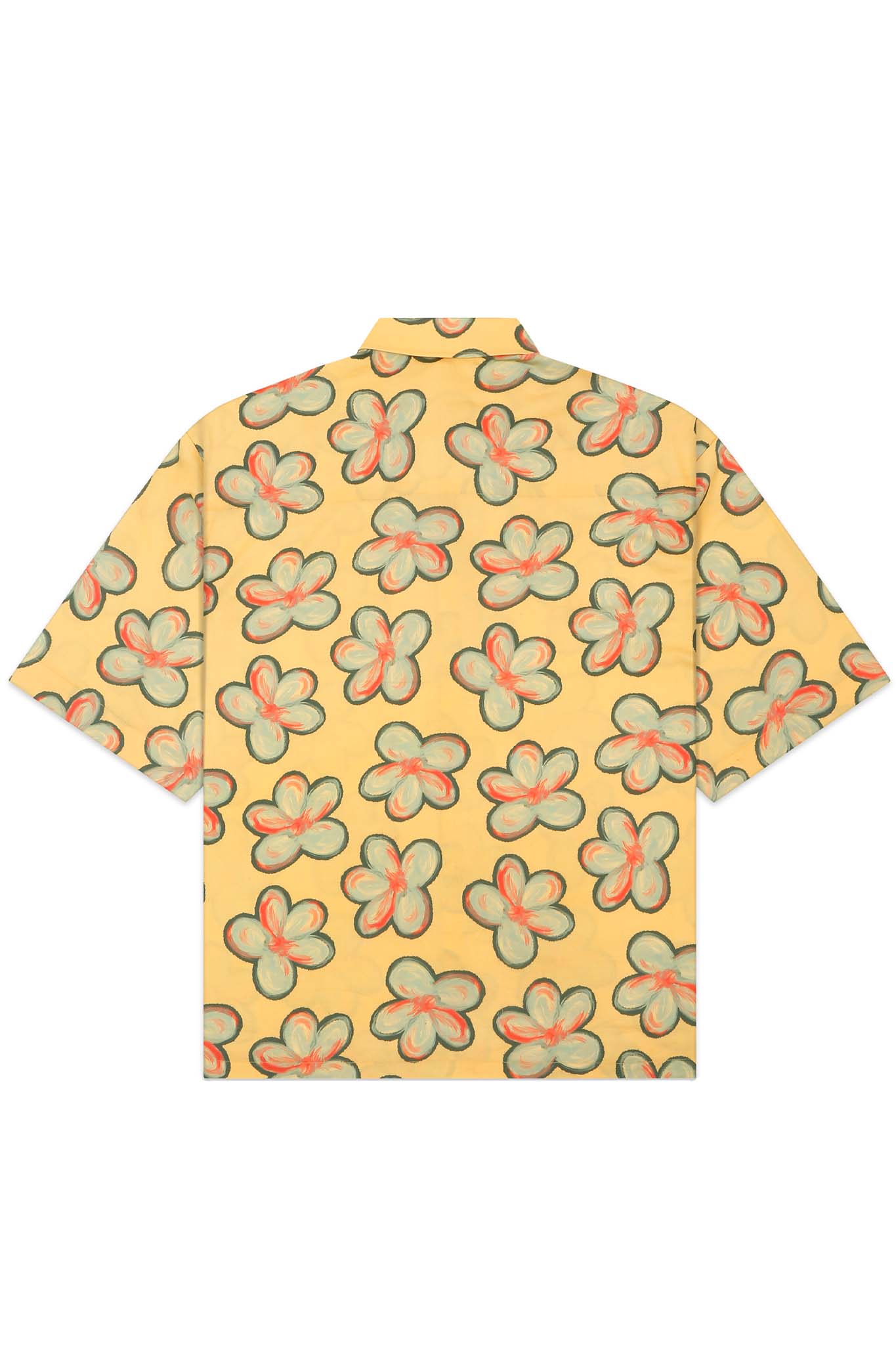 Floral Summer Shirt Yellow