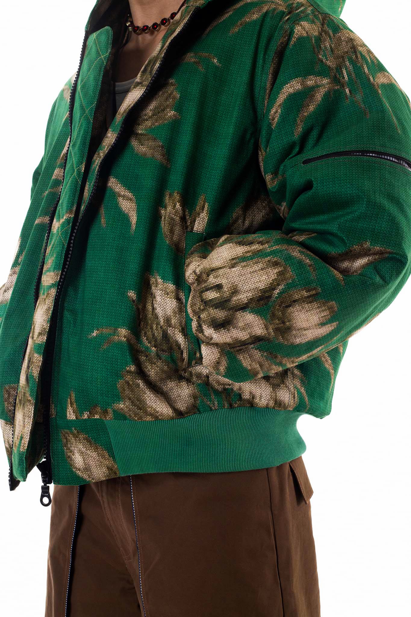 Trompe L'oeil Bomber Jacket Green