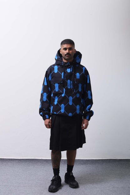 Argyle Anorak Aurora Blue